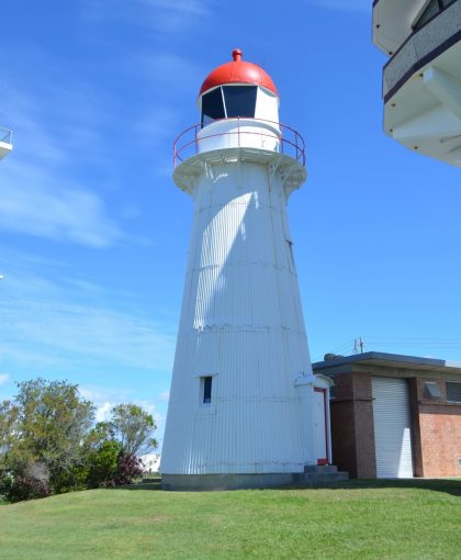Heritage lighthouse on hill